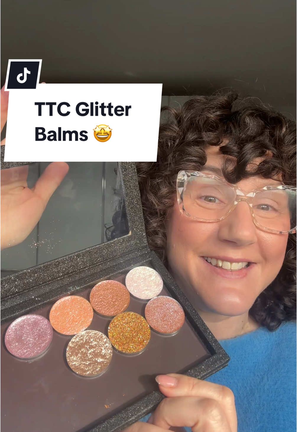 These are glorious. Bravo @TakeTwoCosmetics 🙌 #tiktokmademebuyit #glitter #glitterbalms #taketwocosmetics #sparkles #makeupbykaty 