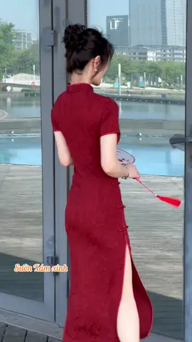 Sườn Xám Xinh . Chất Mềm Mịn Săn Diện Noel , Tết Nào Ce ơi !! #vayxinh #fashion #xuhuong 