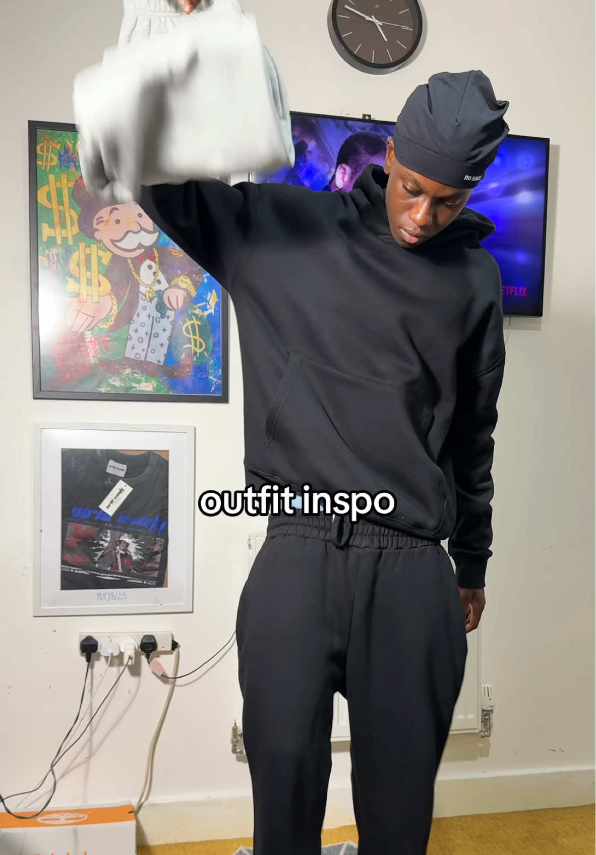 Just a chill guy fit #streetwear #streetwearinspo #outfitinspo #streetwearstyle #outfit #fashiontiktok #grwm 