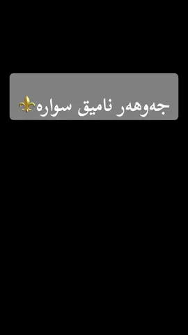 جەوهەر نامیق سوارە #هەولێر_سلێمانی_دهۆك_ڕانیه_کەرکوک_زاخۆ ⚜️💛
