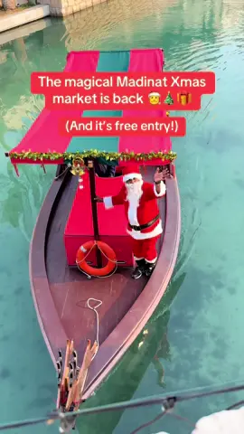 Festive fans, the Madinat Jumeirah Festive market is back with mulled wine, snow, abra rides with Santa, and endless festive cheer. 📍 Fort Island 📆 December 6 to 31  💵 Free entry  #xmasindubai #christmastiktok #christmasmarket #dubaifyp 