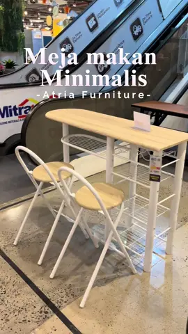 Meja makan minimalis ,Orbit Dining set Atria Kalimalang #mejamakan #minimalis #fyp 