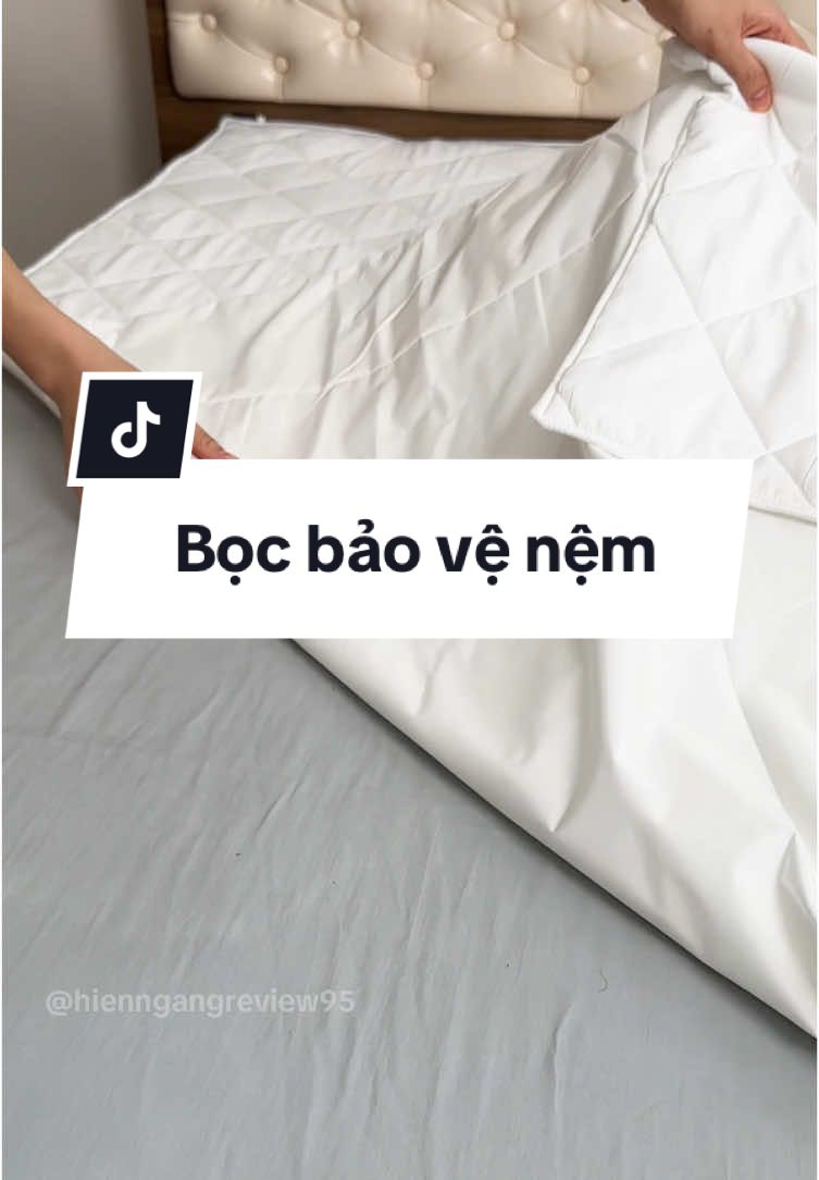 Tấm bảo vệ nệm siêu đỉnh luôn #baovenem #gachongtham #aoiconcept #baovedemchongtham #review #hienngangreview✅ #xuhuong #viral 