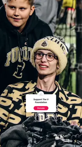 Tyler Trent’s brother, Ethan, is continuing his legacy at #Purdue 💛 100% of donations to @thevfoundation go to cancer research. #vweek #tylertrent #CollegeFootball 