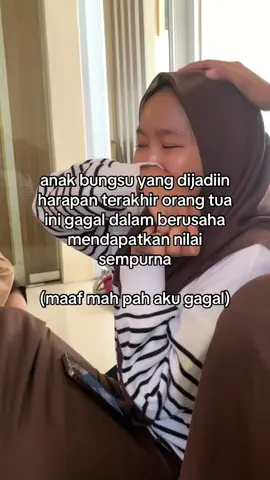 maaf😞#harapankeluarga #gagal #anakbungsu #nilai #ujian #anjlok😥😥 