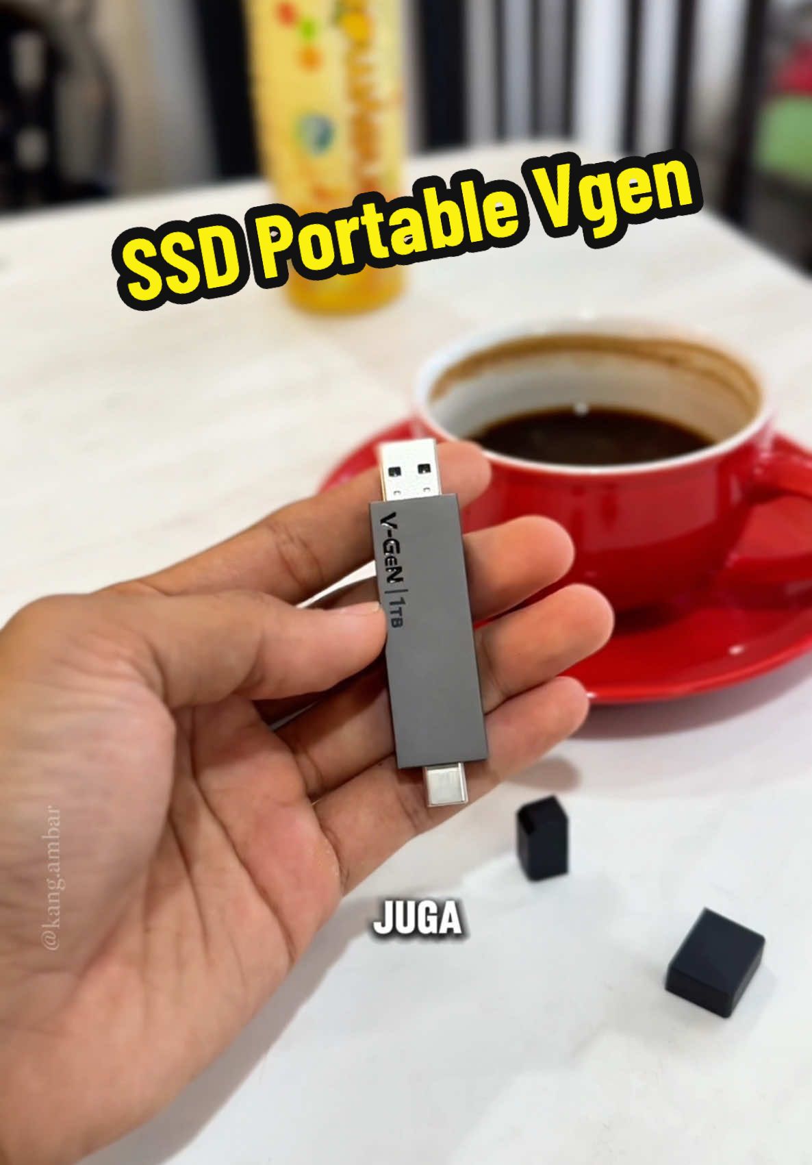 SSD Portable Vgen 1TB. Type-C dan USB A, support Windows, iOS dan Android. #ssdportable #ssdportablevgen #ssdeksternal #proreslog 