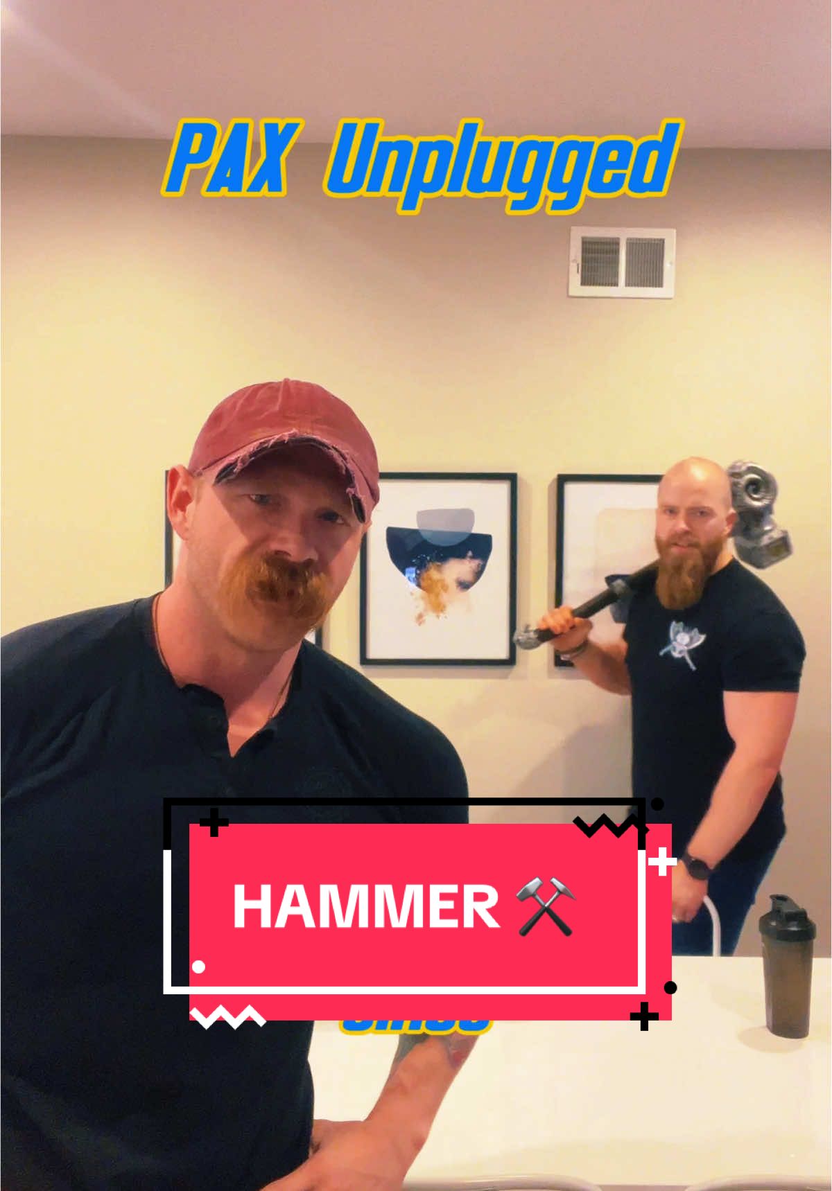 ⚒️🥣 #tank #tanks #pax #paxunplugged #philly #collab #hammer #bowl #convention #who #guest #what #woah #vikings 