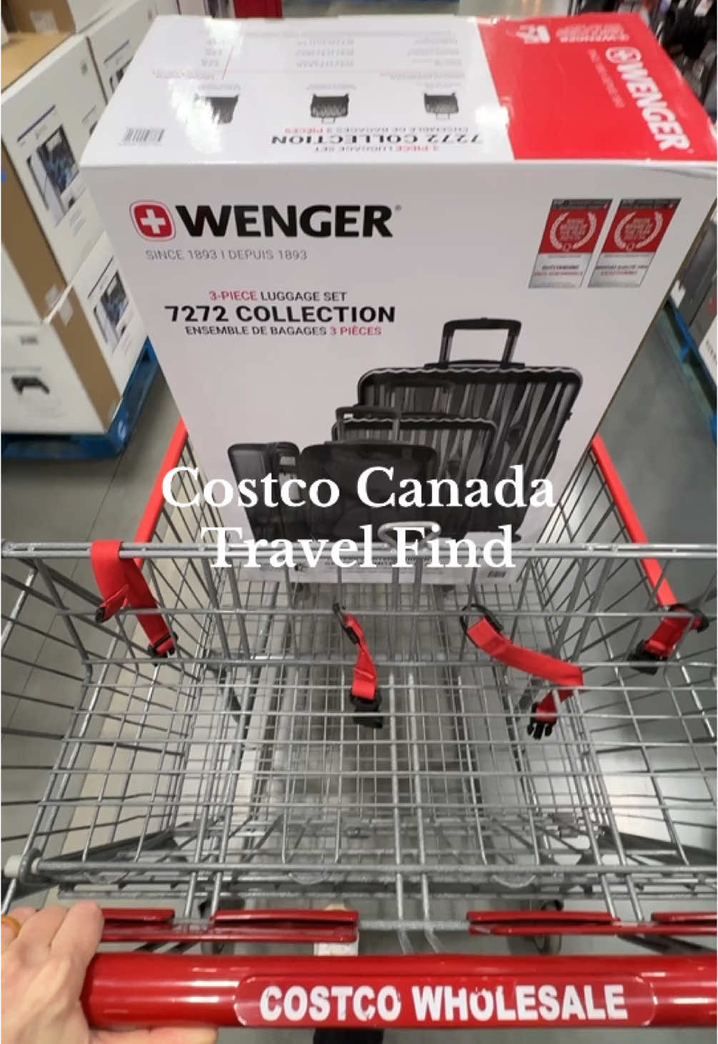 The Wenger 3 Piece Luggage Set is now at Costco Canada. Get it for $299.99! Available in 2 colors.  #wenger #swissgear @SWISSGEAR #costco #costcocanada #costcofinds 