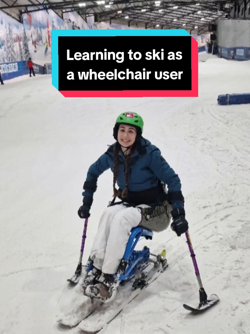 Back on the slopes 🙌 1st time trying sit skiing as a full time wheelchair user.  #ParaSports #AdaptiveSports #DisabilitySnowSports #SnowSports #Skiing #SitSki #SitSkiing #Wheelchair #WheelchairUser #Disabled #Disability #ChronicIllness #SnowDome #SkiTok #CapCut 