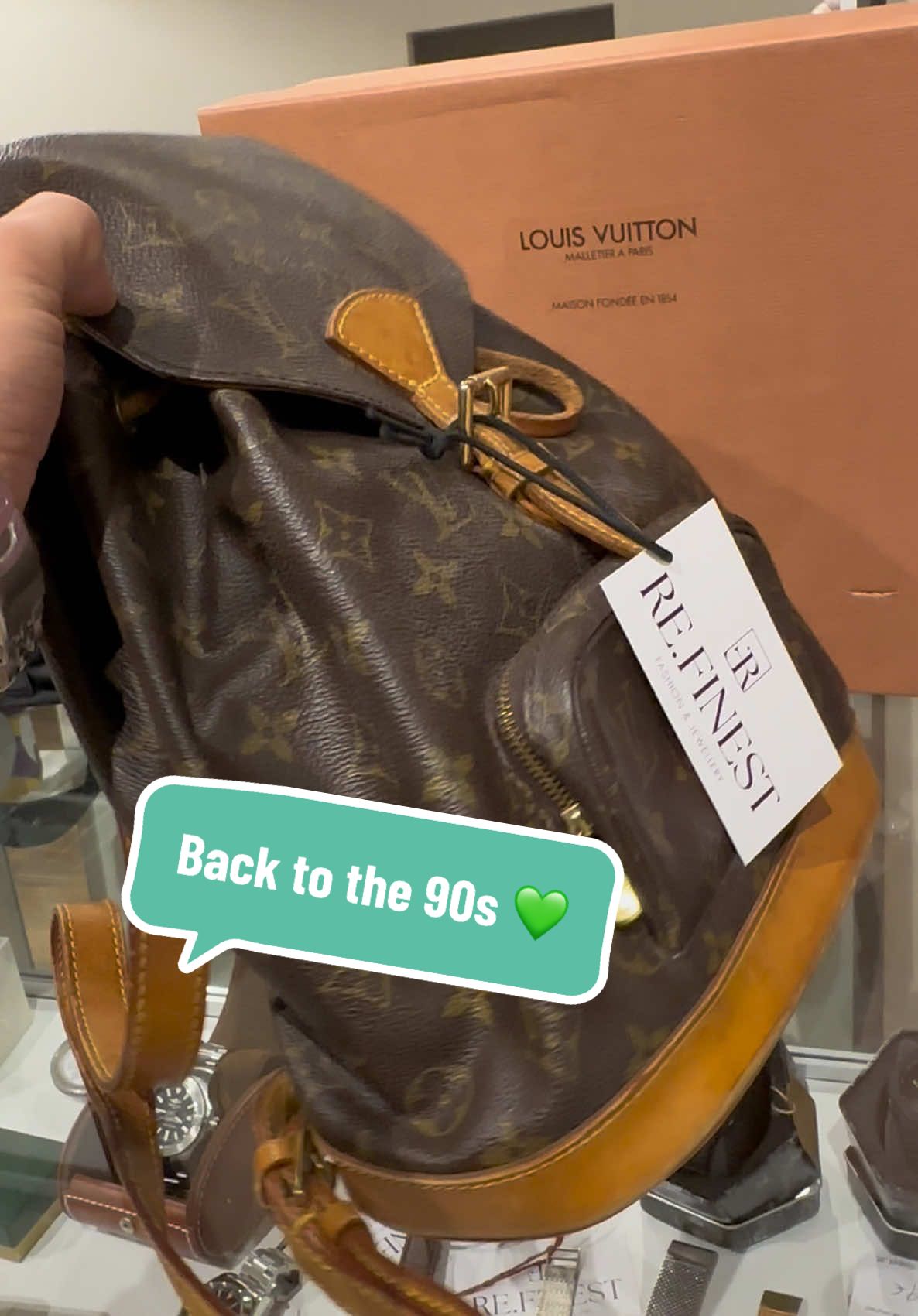 Vintage Louis Vuitton Backbag 💥 1990 💚