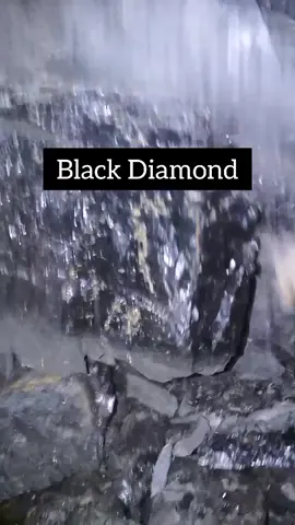 black diamond in coal mine #diamond #blackdiamond #coalmine #gold #viralvideo 