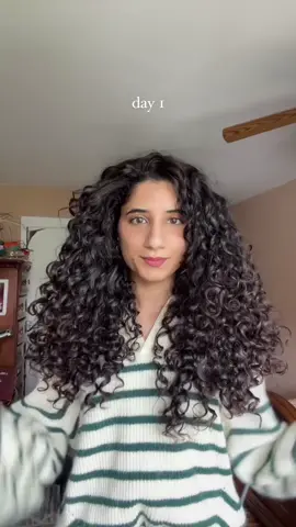 Day 7 hair refresh! #ecostyle #letsgel #curlyhair @aaarichaaa