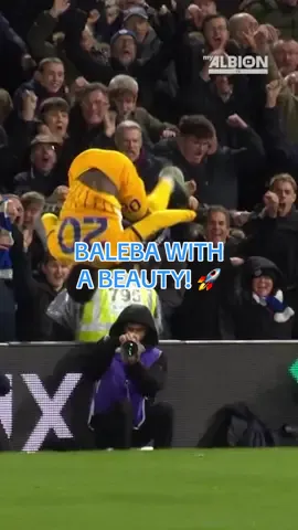 What a goal, what a celebration! 🔥 #CarlosBaleba #BHAFC #PremierLeague