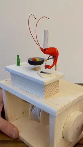 What could this little chef be cooking? #shrimp #chef #cooking 