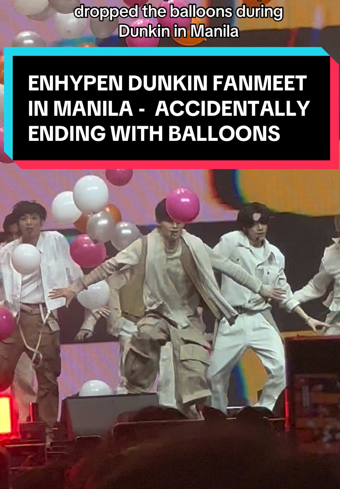 HAHAHAHAHA WHAT HAPPENED?! GULAT NA GULAT SILA. WHY BIGLANG DRINOP YUNG BALLOONS WHILE THEY ARE PERFORMING? PANG ENDING YUN DIBA? HAHAHAHA #enhypen #dunkinfanmeetinmanila #dunkin #dunkinfanmeet #enha #engene #walkthelineinmanila #jay #jungwon #heeseung #sunghoon #jake #sunoo #ni_ki #kpop #fyp #walktheline #enhypenjay #enhypenjungwon #enhypenheeseung #enhypenjay #enhypensunghoon #enhypenjake #enhypensunoo #enhypenniki #drunkdazed #biteme #sweetvenom #stillmonster #nodoubt #broughttheheatback 