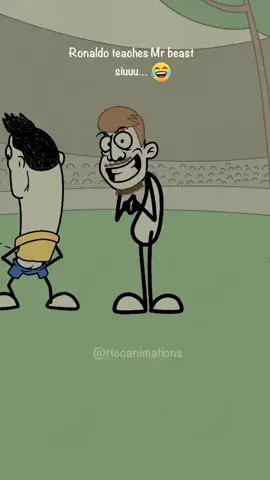 Ronaldo teaches mr beast siuuu...🤣🤣 thank y'all  for the amazing support this year #funnyvideos #viral #ronaldo #footballtiktok #mrbeast 