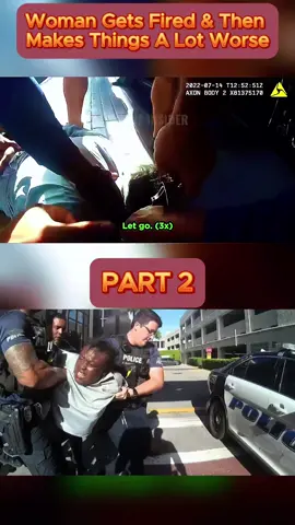 Woman Gets Fired & Then Makes Things A Lot Worse - Part 2 #cops #copsoftiktok #copsontiktok #copstiktok #police #chase #copschase #foryou #fyp #usa 