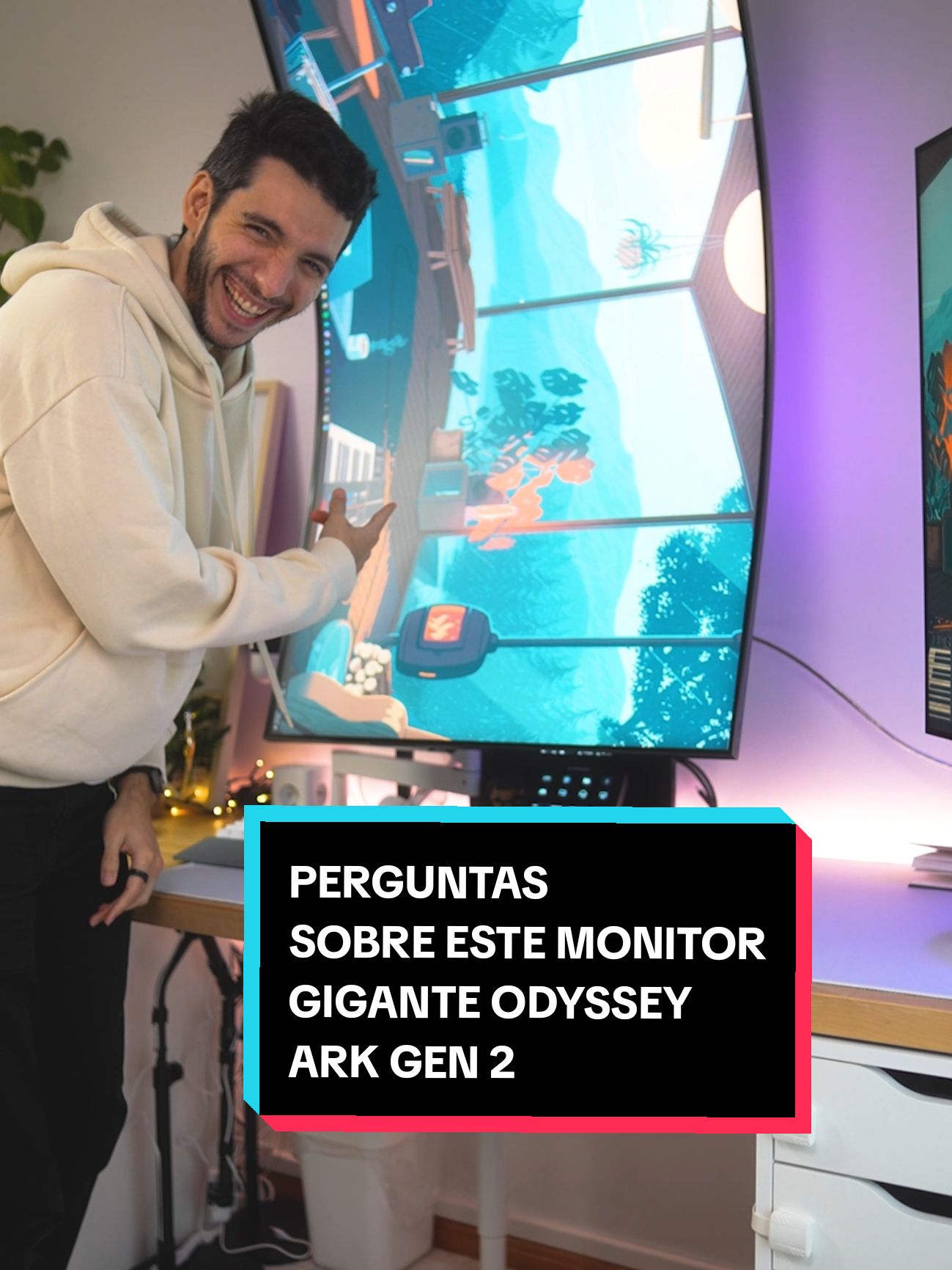 Venham lá daí as vossas perguntas sobre este GIGANTE! 🤣 Vou tentar responder em vídeo às melhores 💪😎  #Gaming #Tech #GamingSetup #OdysseyArk #samsungportugal