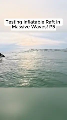 Testing Inflatable Raft In Massive Waves! #fyp