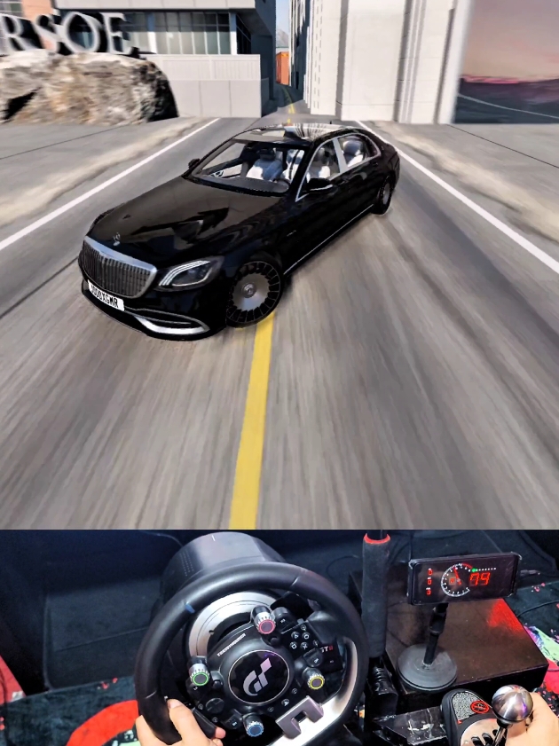 Mercedes maybach drifting Beamng drive  #mercedes #maybach #beamngdrive #drift #تفحيط 