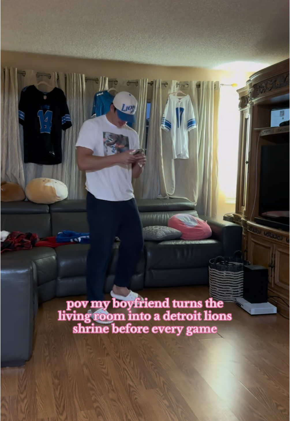 @Detroit Lions and @ck 💙🦁 #detroitlions #nfl #football #lions #boyfriend #funny 