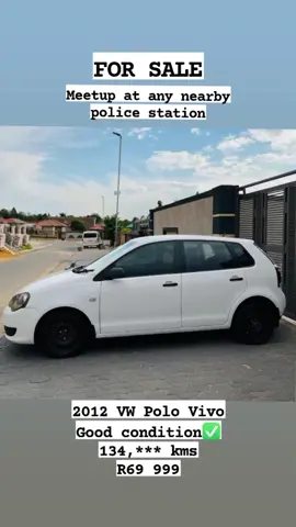 2012 Volkswagen Polo Vivo for sale- 1.4 The car is in good running condition All paperwork is in order  Engine and gearbox 💯 Nothing to fix really  134, *** kms R69,999 Whatsapp or call us 061-079-1809 ✅️ Kempton Park 📍 We don't mind meeting you at any nearby police station 👍.  #SAMA28 #volkswagen #polo #vivo #forsale #southafrica #dealership #webuycars #wheelie 