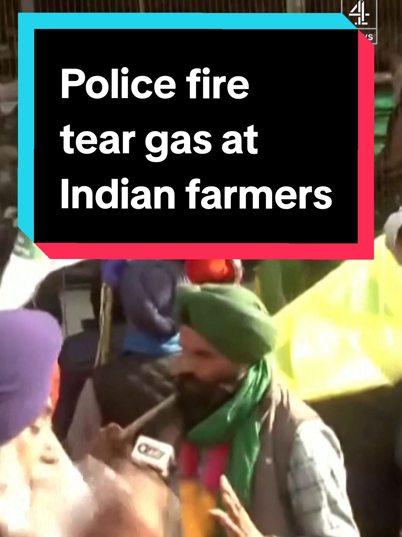 Indian police have fired tear gas at Punjabi farmers to halt their protest march towards Delhi. The farmers are calling for more state support. #Channel4News #India #Modi #Punjab #Farmer #Delhi 