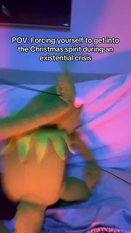 Deck the halls, but first the breakdown 🐸 #existentialcrisis #christmas #crashout #fypシ 