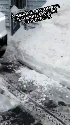 The Cybertruck has a major headlight flaw in the winter! #tesla #cybertruck #teslacybertruck #elon #cybertrucktesla #cybertruckfail #teslacybertruck 