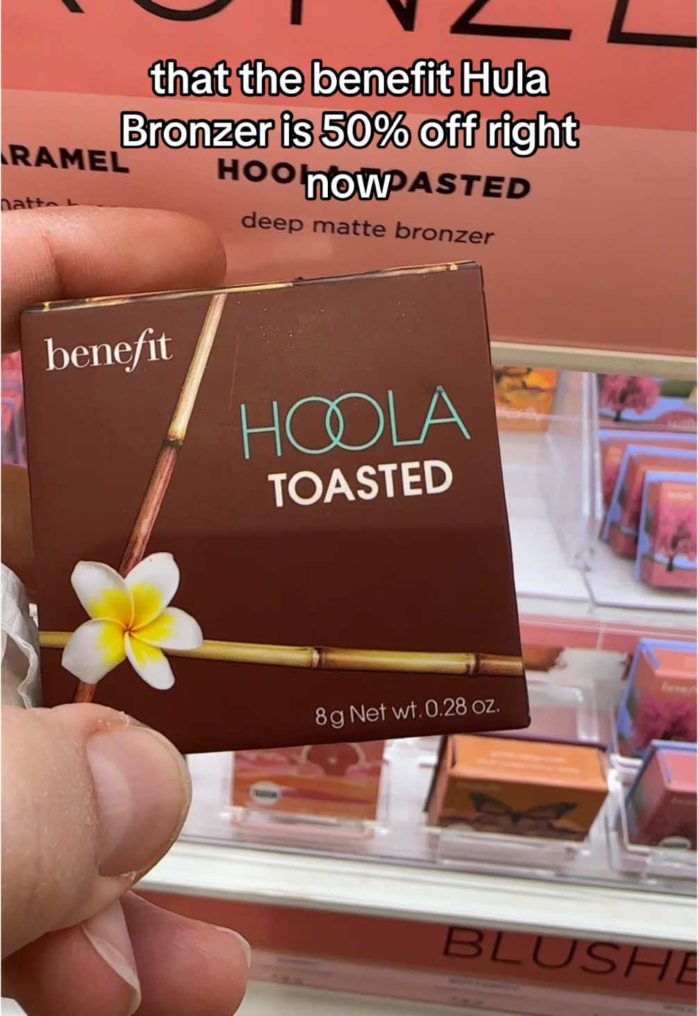 50% off the hoola bronzers from Benefit. #hoolabronzer #hoola #bronzer #benefit #makeup #tiktokshopholidayhaul 