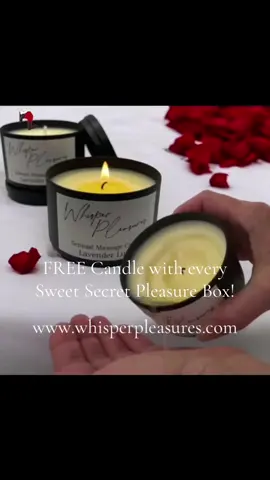 🎄🎁 This Christmas, give the gift of relaxation AND pleasure! 🎁🎄 With every Sweet Secret Pleasure Box from Whisper Pleasures, you’ll get a FREE Massage Candle to set the mood just right. 😏💆‍♀️ And don’t worry about the postage—it's on us, Australia! 🇦🇺✨ Because who says Santa can’t deliver some extra spice this holiday season? 🎅💖 #WhisperPleasures #ChristmasVibes #MassageCandle #SweetSecretPleasure
