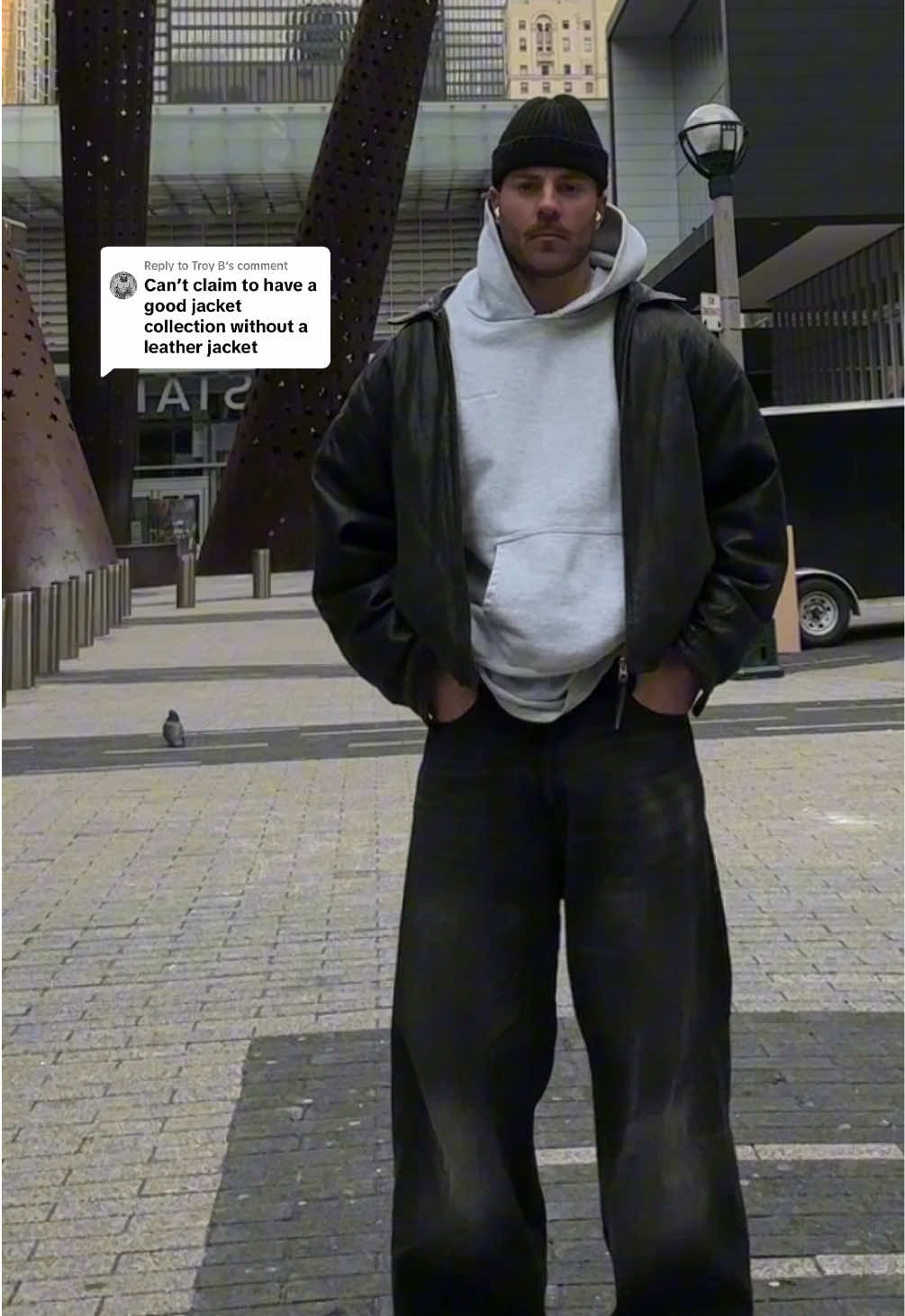 Replying to @Troy B couldn’t agree more #fitcheck #OOTD #mensfashion #winterfashion #leatherjacket #outfitinspo 