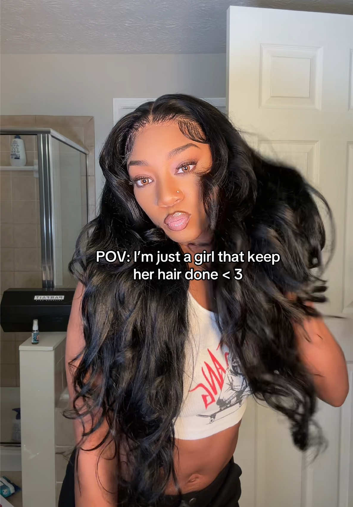 Only $199 for 30 inch 180% Density #1 Jet Black Body Wave 13x6 Lace Frontal Wig & hair link in bio #cheetahbeautyhair @CheetahBeautyHair 