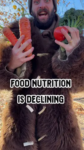 Things are getting a little too chummy around here, so I thought it was time to ruffle some feathers with the truth bomb about your food. It’s NOT the same food your grandparents ate.  According to USDA research, to get the same nutritional value from a carrot today as you would have from a carrot in the 1970s, you would need to eat 1.5 times more carrots. Broccoli has lost over 50% of its calcium. Spinach has 30% less iron. Tomatoes have less protein, riboflavin, phosphorus, calcium and vitamin c. The list goes on and on.  Why? It’s not just on farmers. It’s also about consumer demand and the way we’ve prioritized cheap, abundant food over nutrient-dense crops. Farmers don’t see a market for better produce because you can’t see nutrient quality, and even if you could, it’s rarely cost-effective. For most farmers to stay afloat, they have to focus on yields over quality. I am but a lowly Nebraska produce farmer, so I don’t have all the answers, but we’re gonna discuss some of the solutions in the next video!  #farm #food #farming #foodblogger #healthyfood #healthy #nutrition #nutrients #Foodie #fact #facts #funfact #history #agriculture #farmer #DidYouKnow #science #healthylifestyle #healthyeating #produce #vegetables #garden #gardening #crops #harvest #foodtiktok #FoodTok #farmtok #shilohfarm  