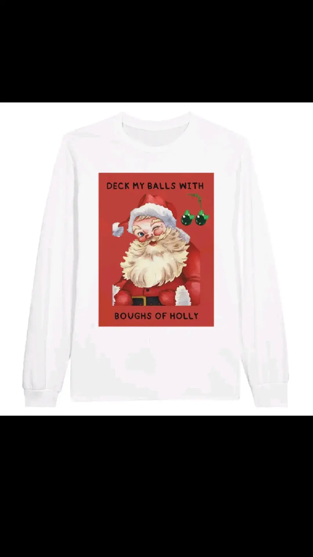 Be the life of the Christmas party with this naughty Santa shirt. #christmasclothing 
