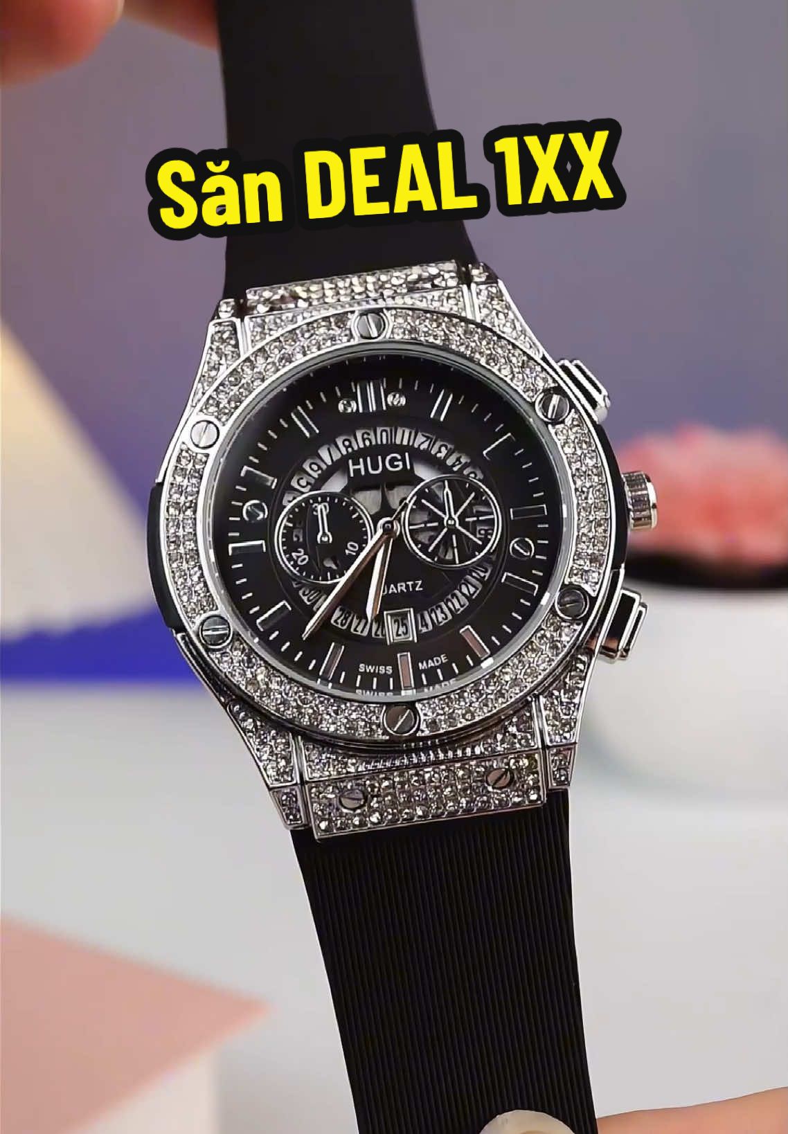 Săn deal đồng hồ nam chống xước, chống nước dáng HL giá 1xx #outfit #donghonam #donghonamchinhhang #donghonamdep 