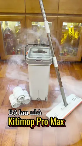 Bộ lau nhà cỡ lớn Kitimop Pro Max, giúp lau nhà nhanh gấp 5 lần và phù hợp với mọi không gian nhà 😁✨ #kitimop #moitruonglananh #bolaunhathongminh #bolaunha #bolaunhatuvat360 #bolaunha360 #bolaunhatuvat 