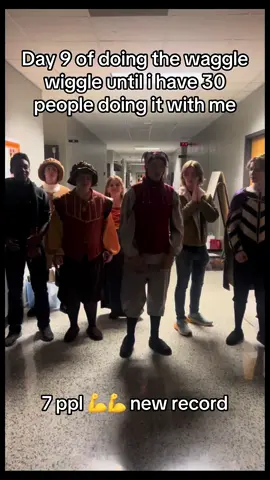 The waggle wiggle is sweeping the nation #joshwaggtiktok #josh #wagglewiggle #dance #fyp #fypシ #madrigals #viral #trend 