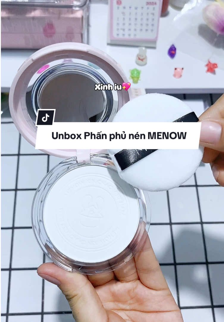 Phấn phủ nén nhà @MENOW Mall kiềm dầu #unboxphanphu #phanphunenmenow #menow #phanphumenow #phanphukiemdau #phanphukiemdaumenow #tuelinh🎀 #unboxing #viral #xuhuong