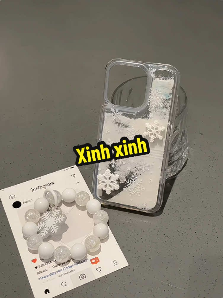 Ốp lưng bông tuyết xinh #review #oplungdienthoai #oplunggiangsinh #phukiendienthoai #ngocreview 
