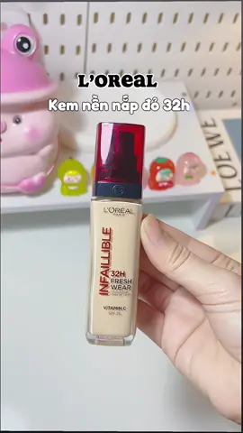 Kem nền nắp đỏ L’ORÉAL che phủ 32h, mấy bà đã dùng thử chưa #lorealparis #kemnen #unboxing #kemnennapdo #makeup #xuhuong #kemnenlautroi #kemnenmongnhe 