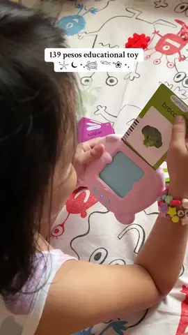 educational toy for only ₱139!! matutuwa mga bagets niyo nito mommies very useful and less screen time 🤗 #educationaltoy #learningtoys #toysforkids #talkingflashcards #giftideas 