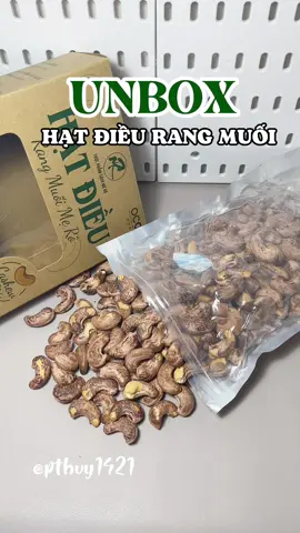 Hạt điều rang muối #pthuy1421 #hatdieu #hatdieurangmuoi #hatdieumero 