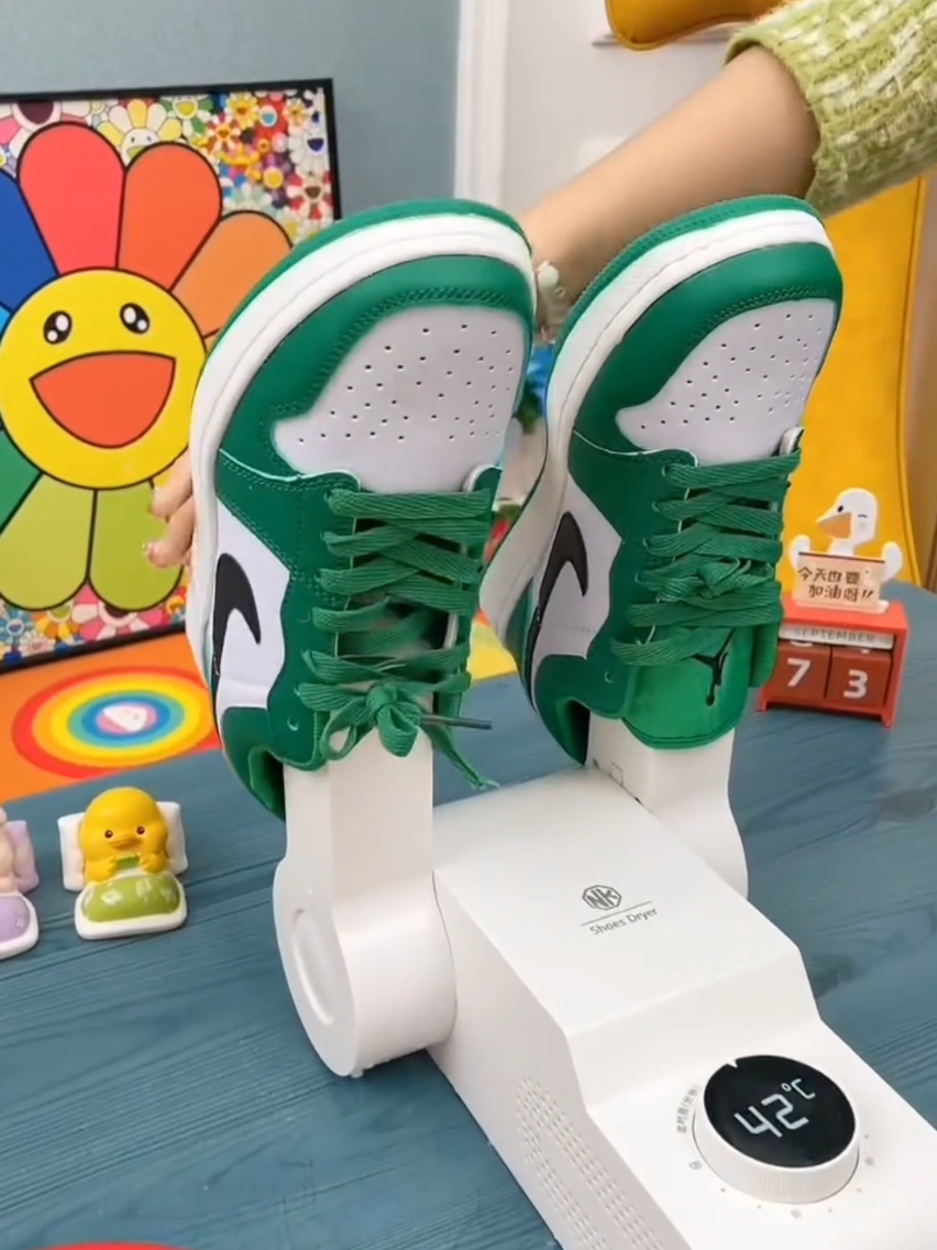 Dry your shoes quickly and easily with this electric shoe dryer_ Perfect for wet winters and rainy days to keep your footwear fresh. #footwear #shoes #winter #gadgets #homegadgets #smarthome #fypシ #trending #tiktokshop #products 