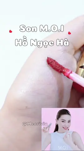 Phần 106: Son M.O.I. Son Hồ Ngọc Hà. Son Nhung lì, mềm môi. Màu đỏ cherry nè. #tiktokvietnam #meoriviu636 #review #son #lamdep #makeup #lipstick #sonmoi #SonM.O.I #sonhongocha 