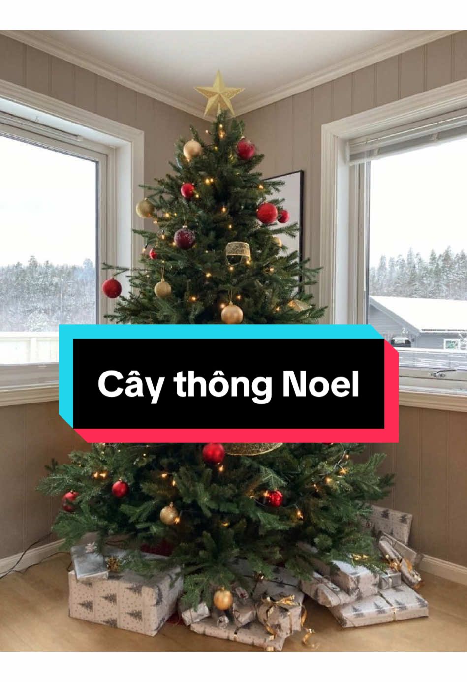 Trang trí Noel tại nhà vô cùng đơn giản #caythongnoel #trangtri #giangsinh #noel 