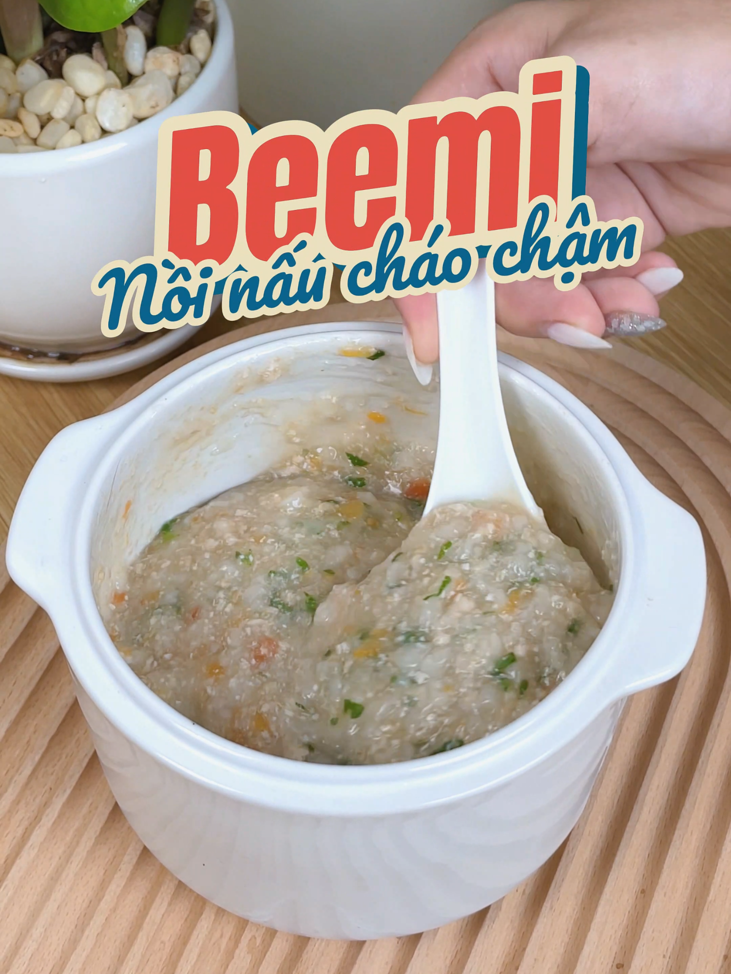 Nấu cháo ăn dặm cho bé, mẹ không cần canh khuấy #beemi #andamcungbe #noinauchaocham #nauanngonmoingay