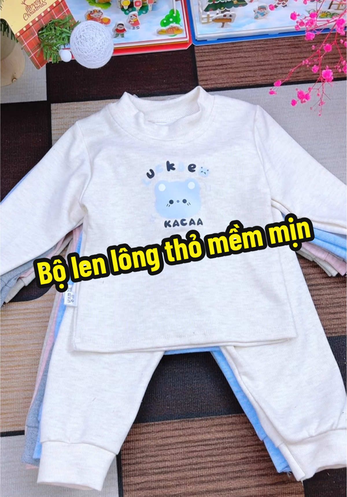 Bộ len lông thỏ cho bé mặc mùa đông bao ấm luôn ạ #mevabe #thoitrangtreem #quanaotreem #bolenlongthochobe #bolenlongthodaitay #combo5bolenlongtho 