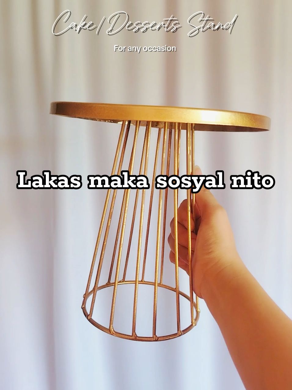 Ganda lakas makayayamanin. #cakestand #dessertstand #stand 