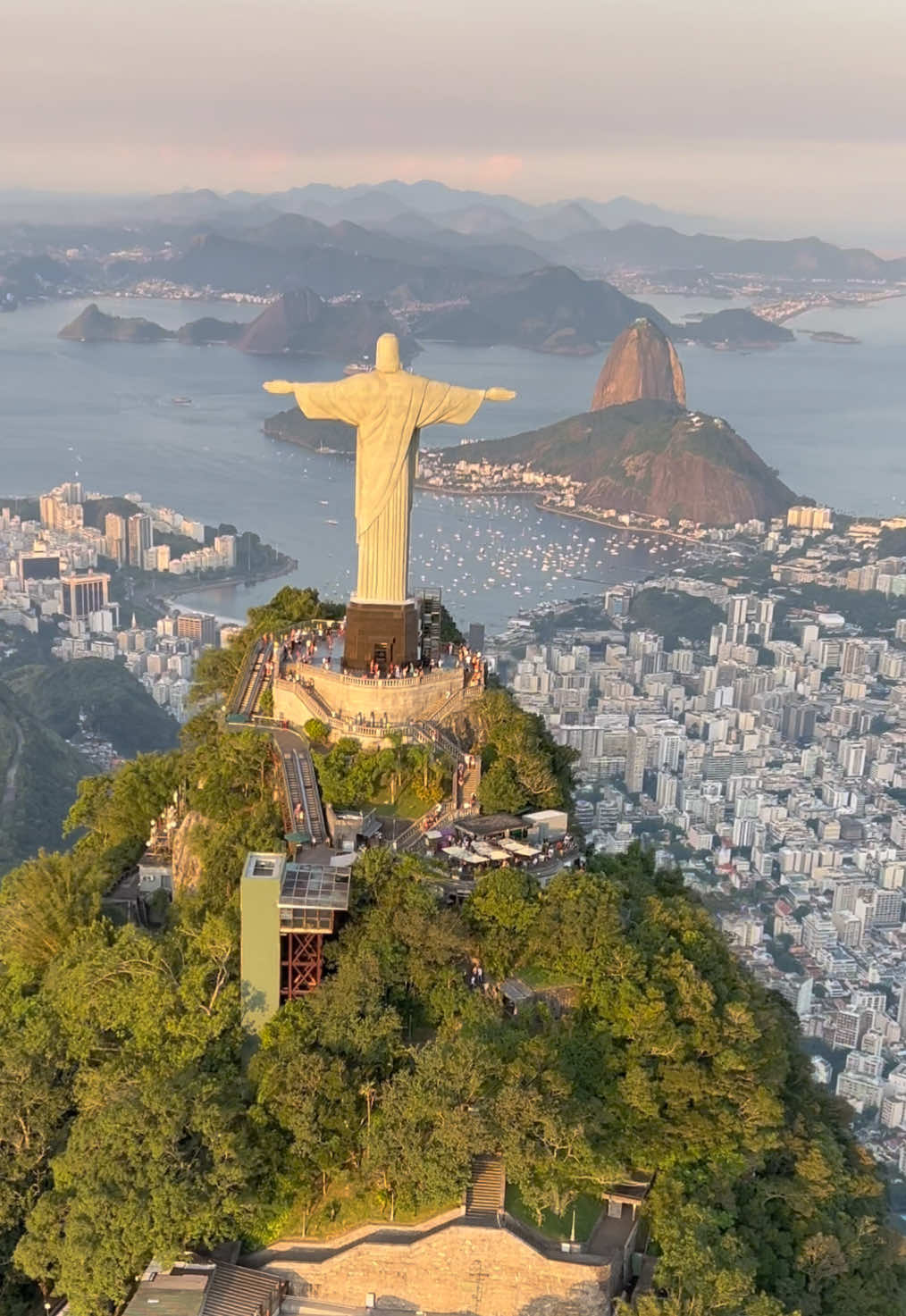 📍Rio de Janeiro, Brazil #riodejaneiro #brazil #helicopter #chopper #rio #christtheredeemer #mountain #view #sky #fly #statue #photography #scenic #travel #sugarloafmountain 